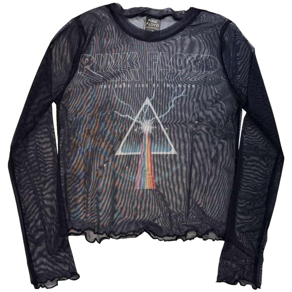 Pink Floyd - Lightning Prism Crop top - Blauw